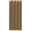 vidaXL Rideaux en voile avec &oelig;illets 2 pcs marron clair