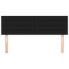 vidaXL Têtes de lit 2 pcs Noir 72x5x78/88 cm Tissu