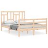 vidaXL Cadre de lit sans matelas 120x200 cm bois massif