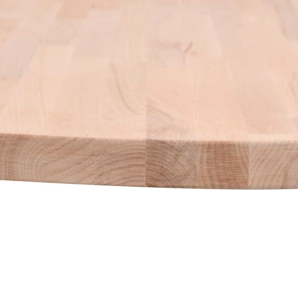 vidaXL Dessus de table &Oslash;50x2,5 cm rond bois massif de h&ecirc;tre