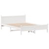 vidaXL Cadre de lit sans matelas blanc 140x200 cm bois de pin massif