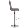 vidaXL Tabouret de bar Taupe Tissu