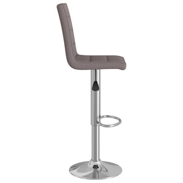 vidaXL Tabouret de bar Taupe Tissu