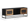 vidaXL Meuble TV 120x30x40 cm Bois de manguier brut
