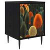 vidaXL Table de chevet ZAANDAM Ch&ecirc;ne noir 36 x 33 x 51 cm