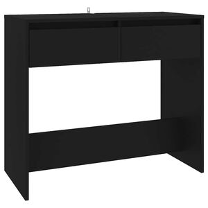 vidaXL Table console Noir 89x41x76,5 cm Acier