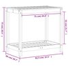 vidaXL Table de rempotage avec étagère 82,5x50x75cm bois massif de pin