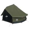 vidaXL Tente familiale 8 personne Vert arm&eacute;e Polycoton
