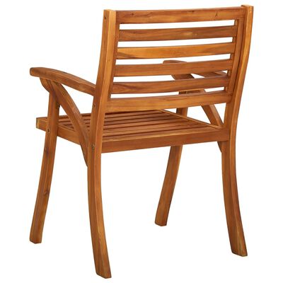 vidaXL Chaises de jardin avec coussins lot de 8 Bois d'acacia solide