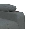 vidaXL Fauteuil de massage inclinable Gris fonc&eacute; Tissu