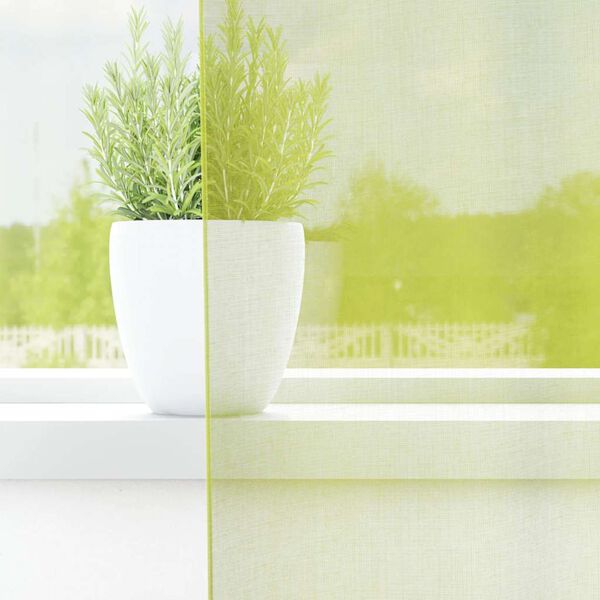 vidaXL Rideaux en voile avec passants 2 pcs vert pomme