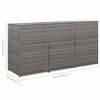 vidaXL Abri de poubelle triple Anthracite 229x78x120cm R&eacute;sine tress&eacute;e
