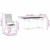 vidaXL Ensemble de salle &agrave; manger pour jardin 7 pcs Marron