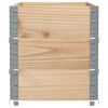 vidaXL Colliers de palette 3 pcs 100x50 cm bois de pin solide
