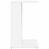 vidaXL Table d'appoint Blanc 40 x 38 x 62,5 cm Bois d'ing&eacute;nierie