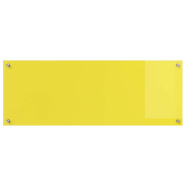 vidaXL Protection de cuisine Jaune 110 x 40 cm verre tremp&eacute;