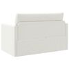 vidaXL Canap&eacute;-Lit 110cm Blanc Simili cuir