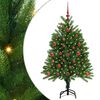 vidaXL Sapin de No&euml;l avec 150 LED avec support Vert 120 cm PE