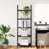 vidaXL &Eacute;tag&egrave;re Ch&ecirc;ne noir 60 x 30 x 183 cm Bois d'ing&eacute;nierie