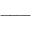 vidaXL Kit mini de porte d'armoire coulissante Acier au carbone 122 cm