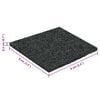 vidaXL Tapis de patio en granulat de caoutchouc Noir 9 x 9 x 0,3 cm