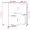 vidaXL Buffet rose 68x39x72 cm acier