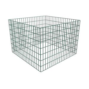 vidaXL Bac &agrave; compost carr&eacute; en maille de jardin 100 x 100 x 70 cm