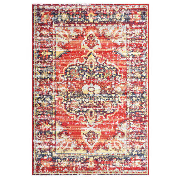 vidaXL Tapis Rouge 160x230 cm PP