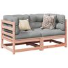 vidaXL Salon de jardin 2 pcs et coussins bois massif sapin de douglas