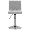 vidaXL Tabouret de bar Gris clair Velours