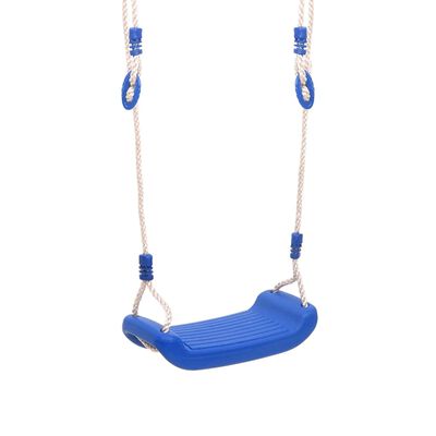 vidaXL Sièges de balançoire avec cordes 2 pcs bleu 37x15 cm PE