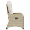 vidaXL Fauteuil inclinable Beige 56 x 66 x 95 cm polyrotin