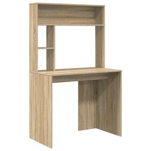 vidaXL Bureau Ch&ecirc;ne Sonoma 91 x 50 x 149 cm Bois d'ing&eacute;nierie