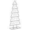 vidaXL Sapin de No&euml;l en m&eacute;tal avec support KUOPIO 180 cm Acier Noir