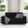 vidaXL Canap&eacute; 2 places Noir 140 cm Tissu
