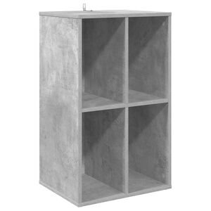 vidaXL Meuble &agrave; vinyles Gris b&eacute;ton 44,5 x 36,5 x 74,5 cm