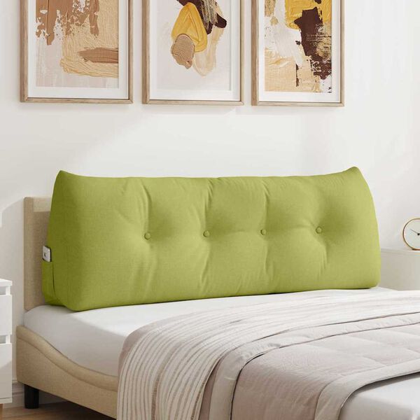 vidaXL Coussin de Dos Vert clair 140 x 24 x 50 cm tissu