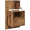 vidaXL Cabinet de chevet 2 pcs Bois ancien 50 x 32.5 x 80cm