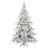 vidaXL Sapin de No&euml;l Artificiel &agrave; Branches Articul&eacute;es Blanc 240 cm PVC