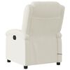 vidaXL Fauteuil de massage inclinable cr&egrave;me velours
