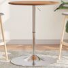 vidaXL Table de bar marron clair Ø60x89,5 cm bois massif de chêne