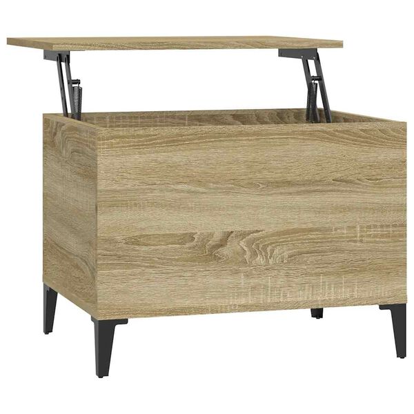 vidaXL Table basse Ch&ecirc;ne sonoma 60x44,5x45 cm Bois d'ing&eacute;nierie
