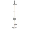 vidaXL Arbre &agrave; chat du sol au plafond Gris clair 250,5-276,5 cm