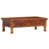 vidaXL Table basse 110 x 55 x 35 cm Bois d'acacia solide