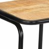 vidaXL Tabourets de bar lot de 2 bois massif manguier brut