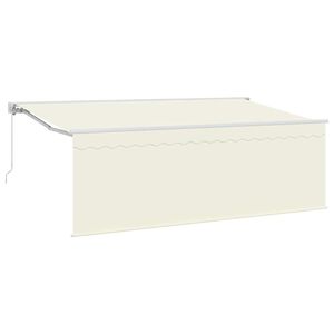 vidaXL Auvent r&eacute;tractable Cr&egrave;me 350 x 200 cm Polyester et Aluminium