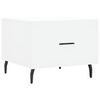 vidaXL Tables basses 2 pcs blanc 50x50x40 cm bois d'ing&eacute;nierie