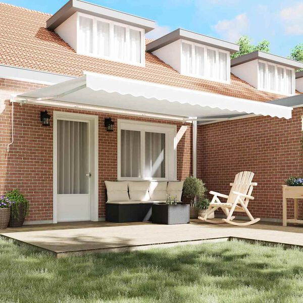 vidaXL Toile de rechange pour auvent Blanc 430 x 345 cm Polyester