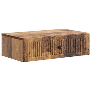 vidaXL Table d'appoint murale Bois ancien 59 x 34,5 x 17 cm