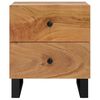 vidaXL Table de chevet 40x33x46 cm Bois d'acacia massif